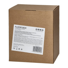 Golvbox för modulära uttag 4 x 45x45mm eller 8 x 22,5x45mm, lock: egen material, svart | HandlaSmidigt.se