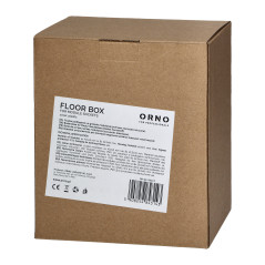 Golvbox för modulära uttag 4 x 45x45mm eller 8 x 22,5x45mm, lock: rostfritt stål, svart | HandlaSmidigt.se
