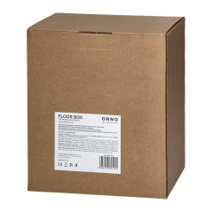 Golvbox för modulära uttag 6 x 45x45mm eller 12 x 22,5x45mm, lock: plast, svart | HandlaSmidigt.se