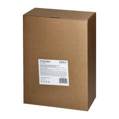 Golvbox för modulära uttag 8 x 45x45mm eller 16 x 22,5x45mm, lock: egen material, svart | HandlaSmidigt.se