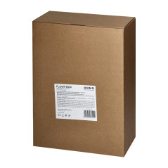 Golvbox för modulära uttag 8 x 45x45mm eller 16 x 22,5x45mm, lock: plast, svart. | HandlaSmidigt.se