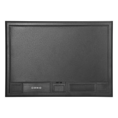 Golvbox för modulära uttag 8 x 45x45mm eller 16 x 22,5x45mm, lock: plast, svart. | HandlaSmidigt.se