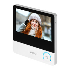 CETI Full HD, enkelhetsfamilj videodörrtelefon, 4-ledare, 7', pekskärm, Full HD, RFID | HandlaSmidigt.se
