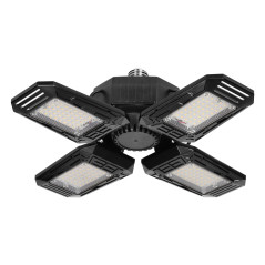 SYRIUSZ LED Hopfällbar verkstadslampa med 4 vingar, E27, 72W, 4000K, 6480lm