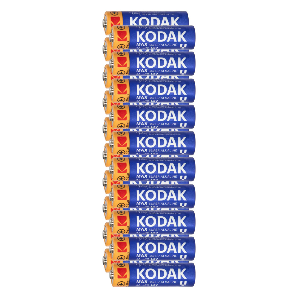 Batteri Kodak MAX Alkaline AA LR6, 10 st. folie Batteri Kodak MAX Alkaline AA LR6, 10 st. folie