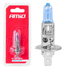 Halogenlampa h1 12v 55w super white 1st blister amio-03359