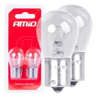 Halogenlampor p21w ba15s 12v 2st blister amio-03351
