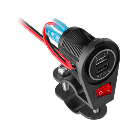 Motorcykel laddare 2xUSB 3100 mA
