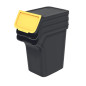 Sopkorgar STACKBOX Q SET - svart 20 liter. Enstyck.