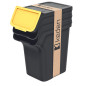 Sopkorgar STACKBOX Q SET - svart 20 liter. Enstyck.