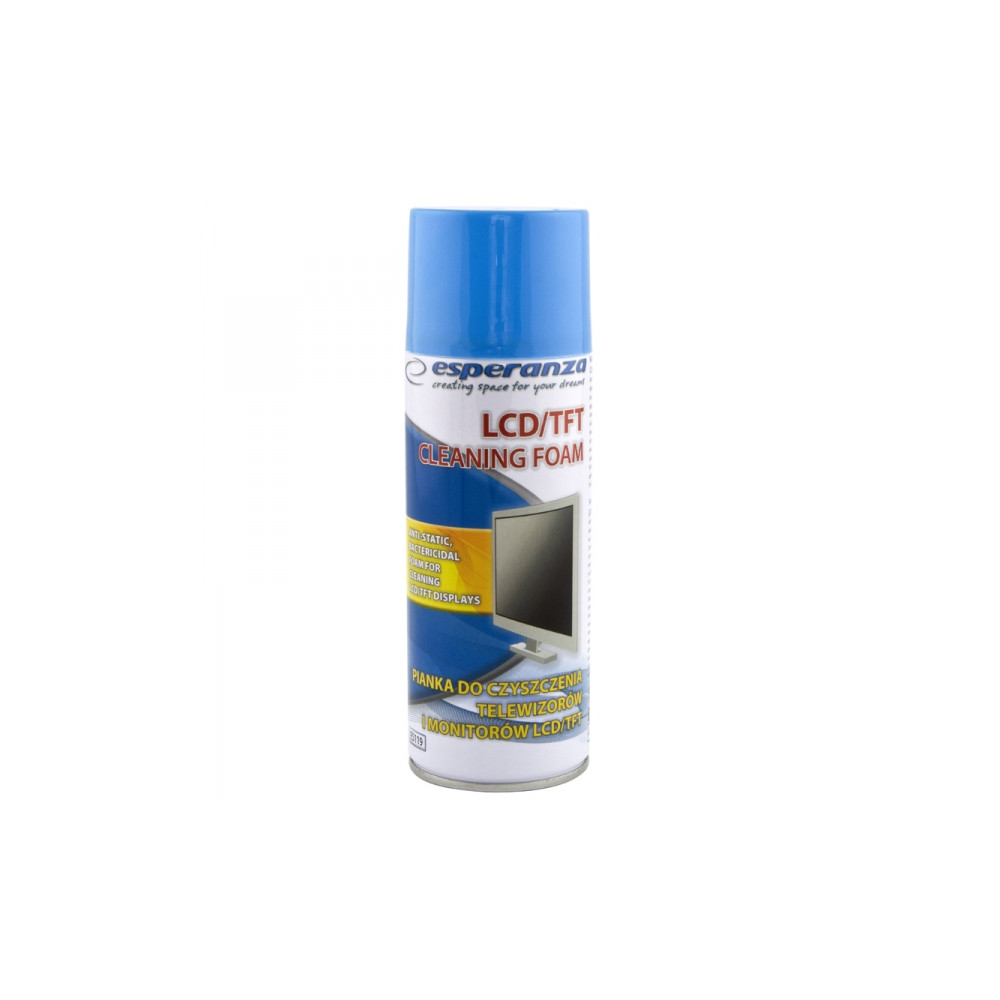 ES119 Rengöringsskum för LCD/TFT-skärmar 400ml Esperanza