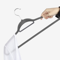 Klädhängare 20 st - grå Ruhhy 22535