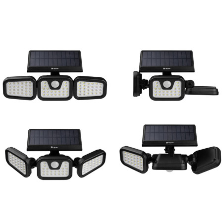 Reflektor solcell LED med rörelsesensor TRACER SATURN