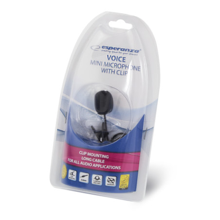 EH178 Mikrofon med klämma Voice Esperanza