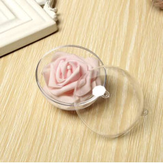 Julgranskulor genomskinliga 10 cm - set med 5 st Ruhhy 22276