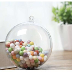 Julgranskulor genomskinliga 10 cm - set med 5 st Ruhhy 22276