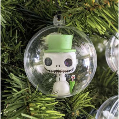 Julgranskulor genomskinliga 10 cm - set med 5 st Ruhhy 22276