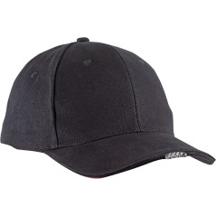 Mössa med LED-belysning och skärm, svart, CE, Lahti