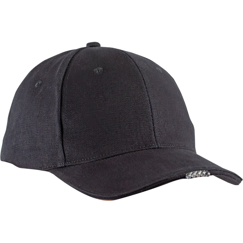 Mössa med LED-belysning och skärm, svart, CE, Lahti