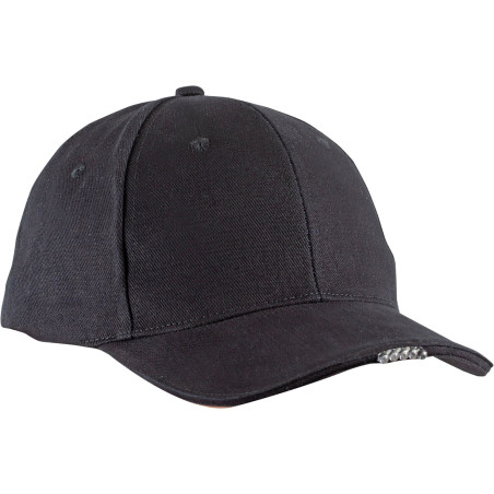 Mössa med LED-belysning och skärm, svart, CE, Lahti