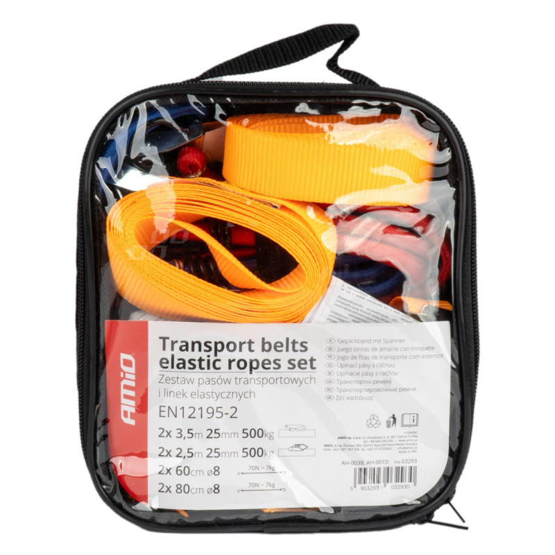 Set med transportband och elastiska länkar amio-03293