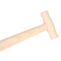 Trähandtag av bok T 38/90 (spade)