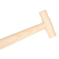 Trähandtag av bok T 38/90 (spade)