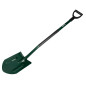 Spetsig spade, metallhandtag, plasthandtag