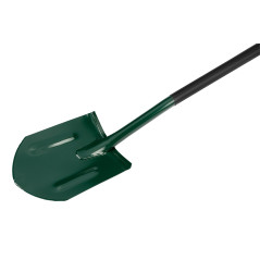 Spetsig spade, metallhandtag, plasthandtag