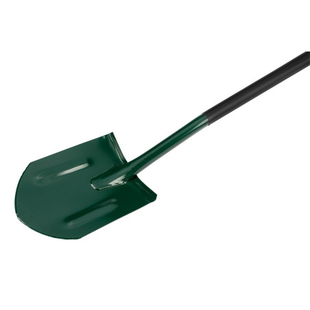 Spetsig spade, metallhandtag, plasthandtag