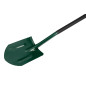 Spetsig spade, metallhandtag, plasthandtag
