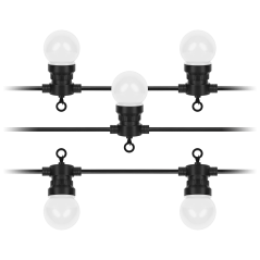 Utomhuslampor Rebel, varmvita - kulor (ljusslinga), 230V