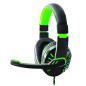 EGH330G Hörlurar med mikrofon för spelare Crow gröna