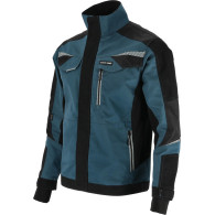 Bluza turkus.-czar. ze wstawk. ze stretchu, 's', ce, lahti