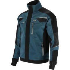 Tröja i turkos-svart med insatser i stretch, 'l', ce, lös