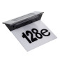 Solcellslampa LED med husnummer Maclean, IP44, 1W, 100lm, 6000K, batteri 600 mAh, 2,5V DC 70mA, MCE423