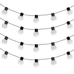 Solcellsgirland LED 2i1 Maclean, IP44, 3W, 10lm, 3000K, batteri 2*600 mAh, 5V DC, 7m, MCE424 | HandlaSmidigt.se