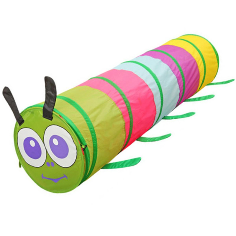 AG184L Tunnell för barn, larv + väska