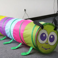 AG184L Tunnell för barn, larv + väska