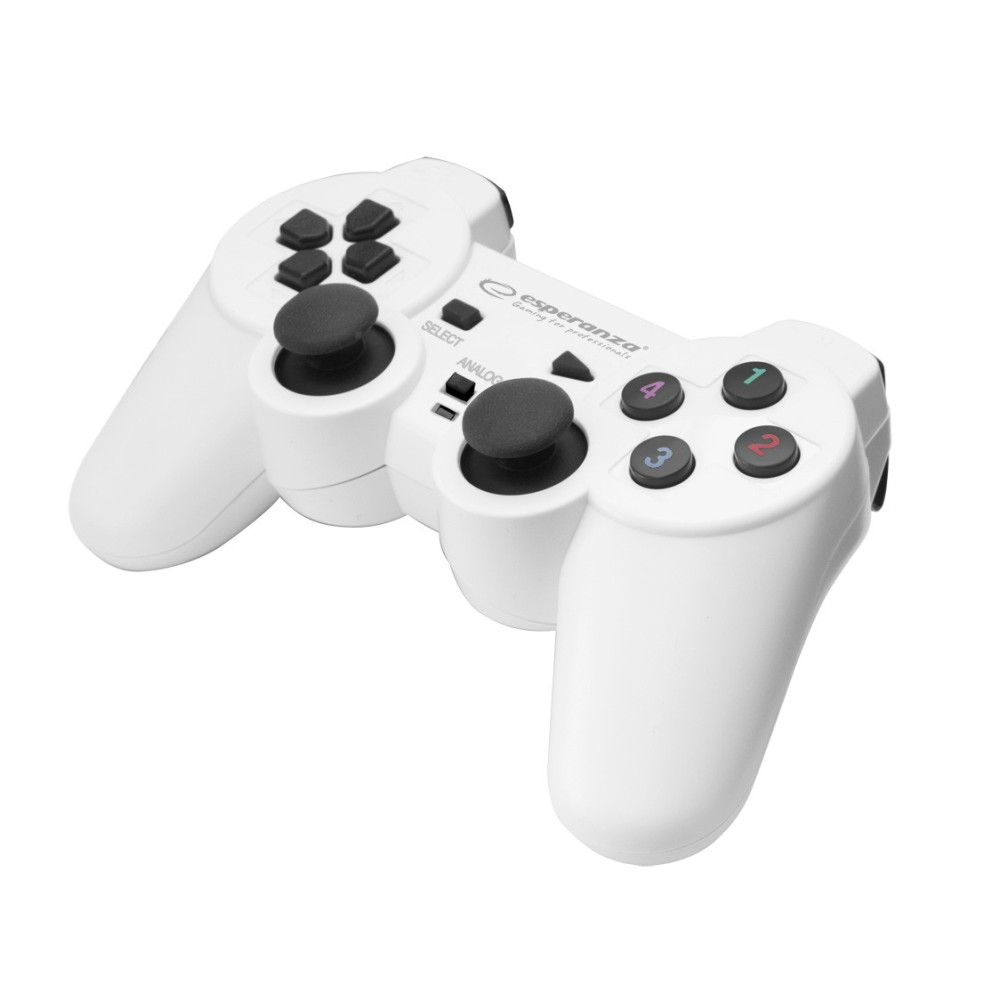EGG102W Gamepad PC USB Warrior  biało-czarny Esperanza