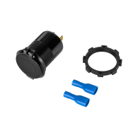 Ładowarka samochodowa USB+USB typu C z funkcją Quick Charge, Power Delivery i miernikiem napięcia 63W
