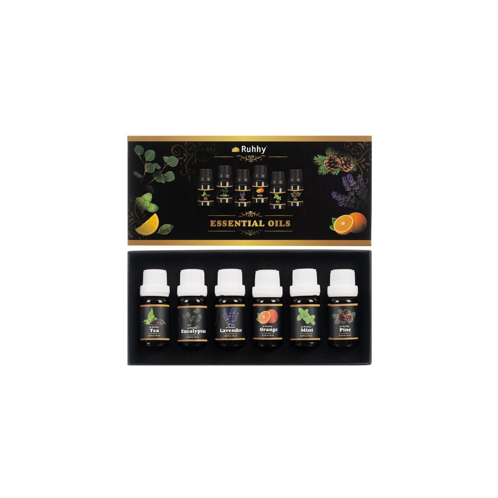 Eterisk olja - set med 6 st. 10 ml Ruhhy 21939