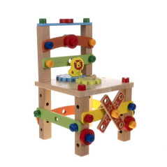 Trämonterad trästol Kruzzel 22506