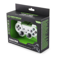 EGG107W Gamepad PC/PS3 USB Trooper vit/svart Esperanza