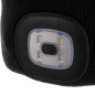 Vintermössa med ficklampa - svart Trizand 22663