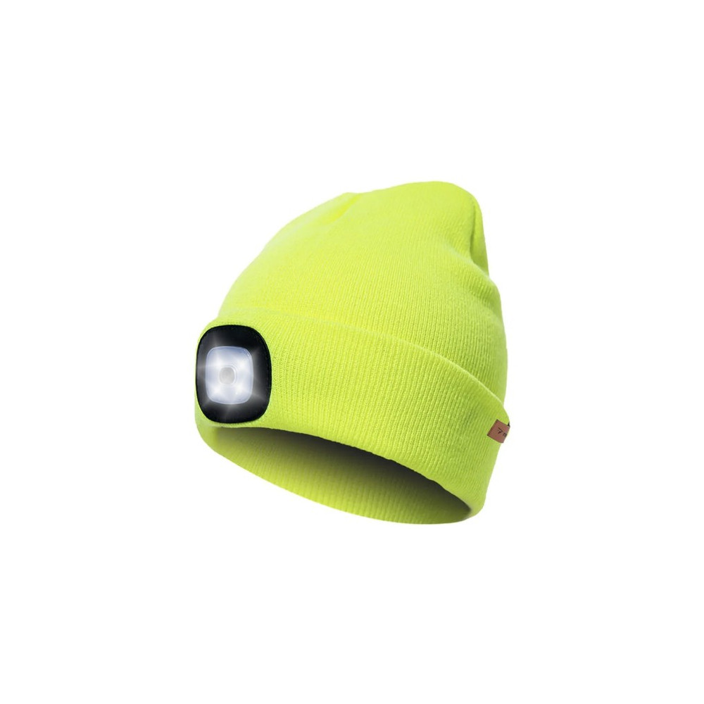 Vintermössa med ficklampa - gul Trizand 22664