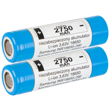 85-586- Batteri 18650 li-ion samsung 2st 2750mah 3,6v