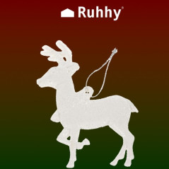 Julgranskulor - renar 9 st. Ruhhy 22517