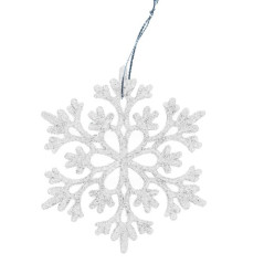 Julgranskulor - snöflingor 12 st. Ruhhy 22516