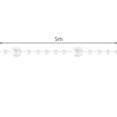 Girlang julgran - pärlor 5m Ruhhy 22499